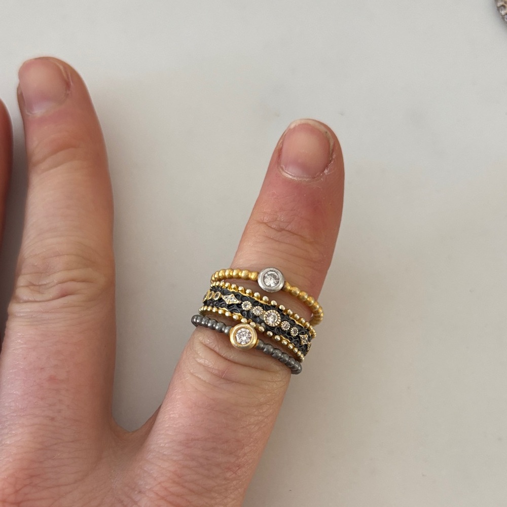 Chic Gold and Silver Stacked Rings